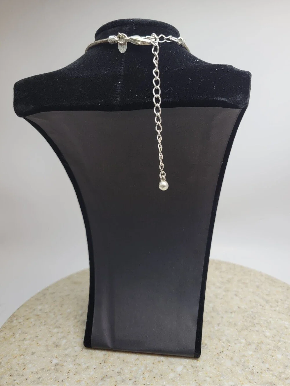Chico's Signed Mother of Pearl Pendant Necklace
